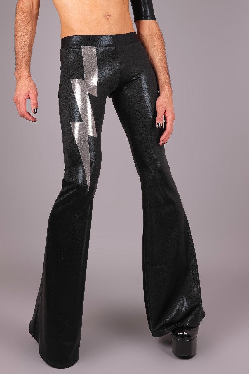 Shiny Black Spandex Leggings with Jeans Back Pockets, by LENA QUIST -   Portugal